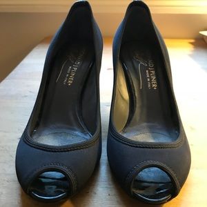 Black and Blue Donald Pliner heels